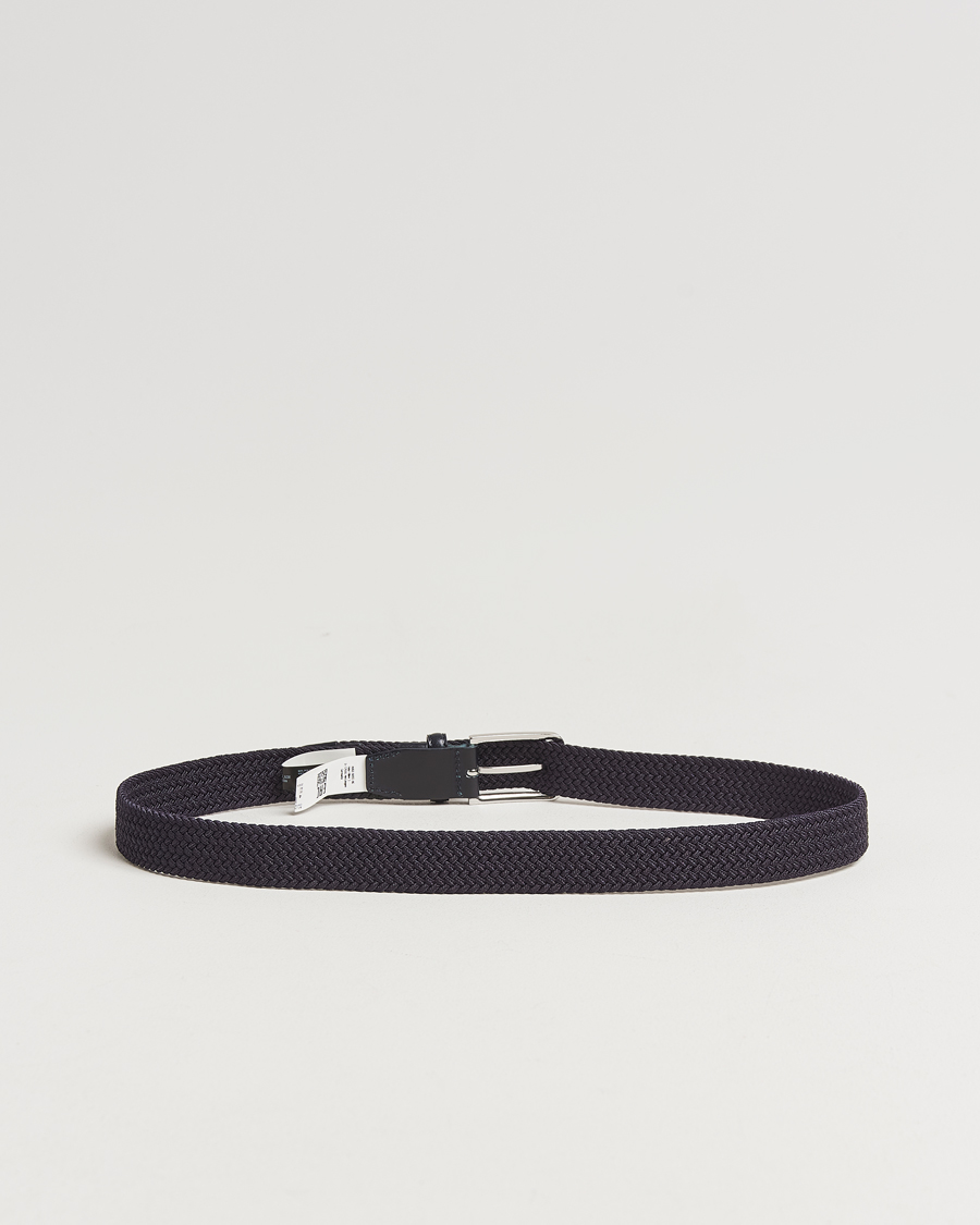 Uomini | Cinture | BOSS BLACK | Clorio Elastic Woven Belt Navy