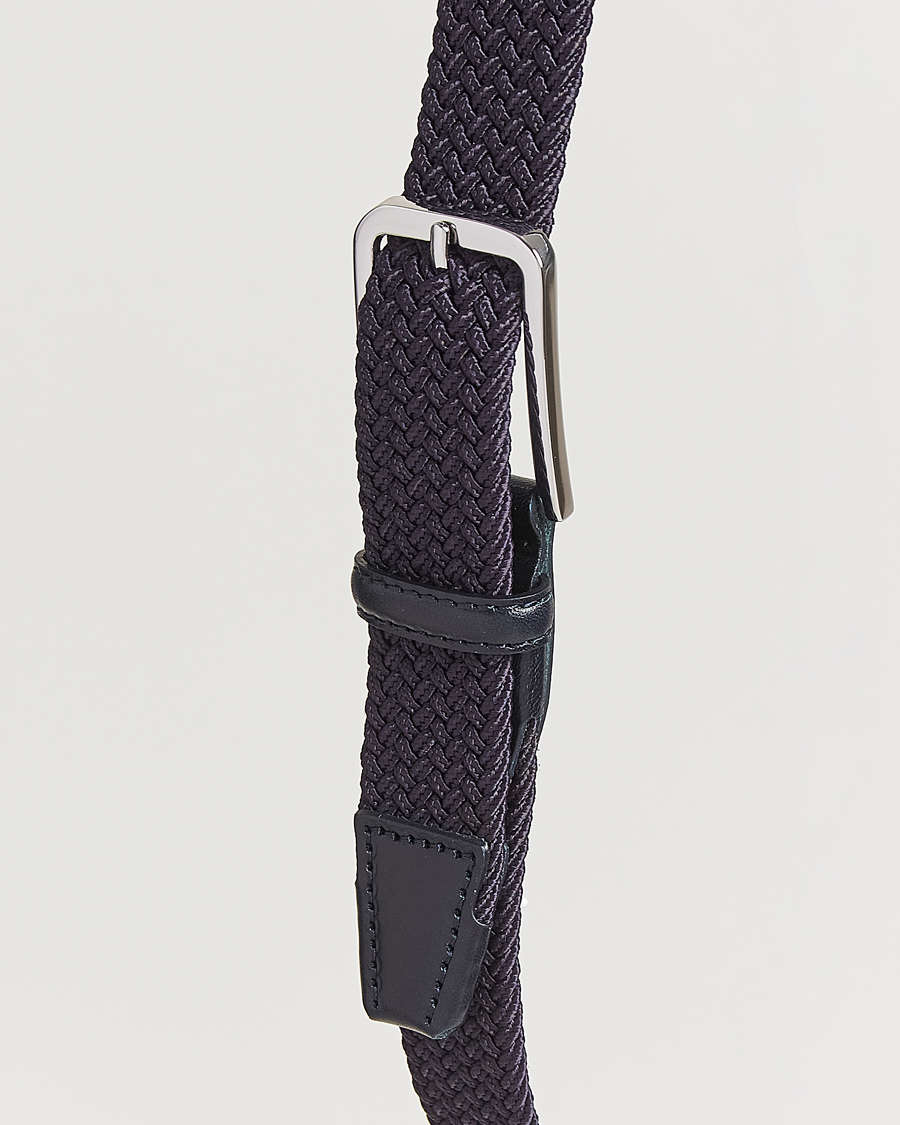 Uomini | Cinture | BOSS BLACK | Clorio Elastic Woven Belt Navy