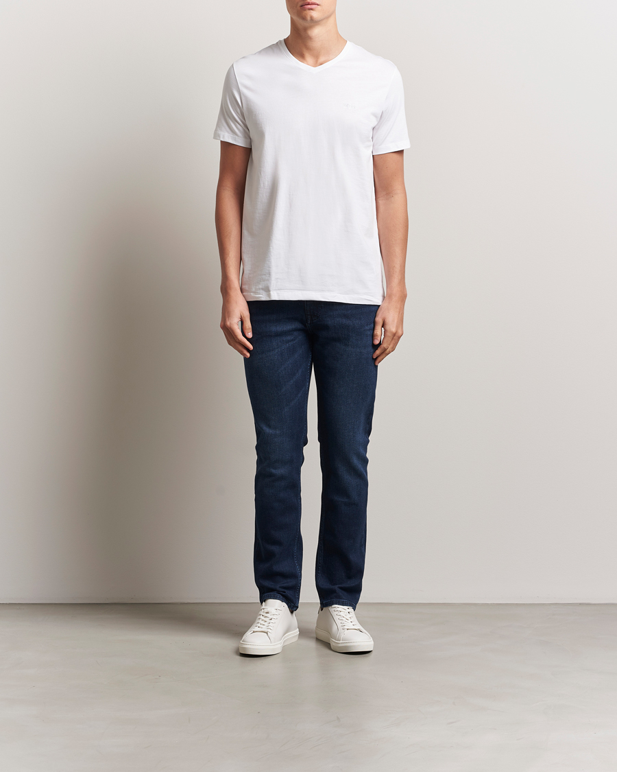 Uomini | T-shirt | BOSS BLACK | 2-Pack Relaxed Fit V-Neck T-Shirt White