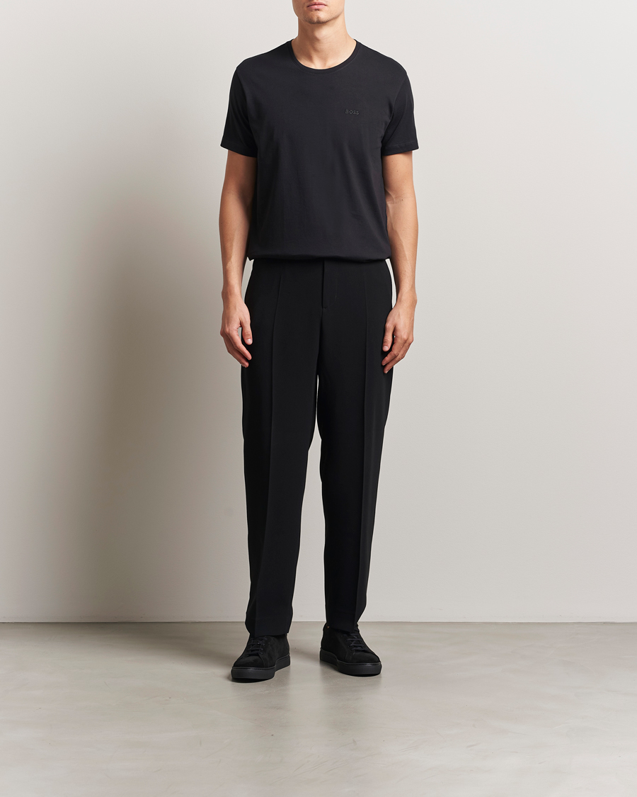 Uomini | T-shirt | BOSS BLACK | 2-Pack Relaxed Fit Crew Neck T-Shirt Black