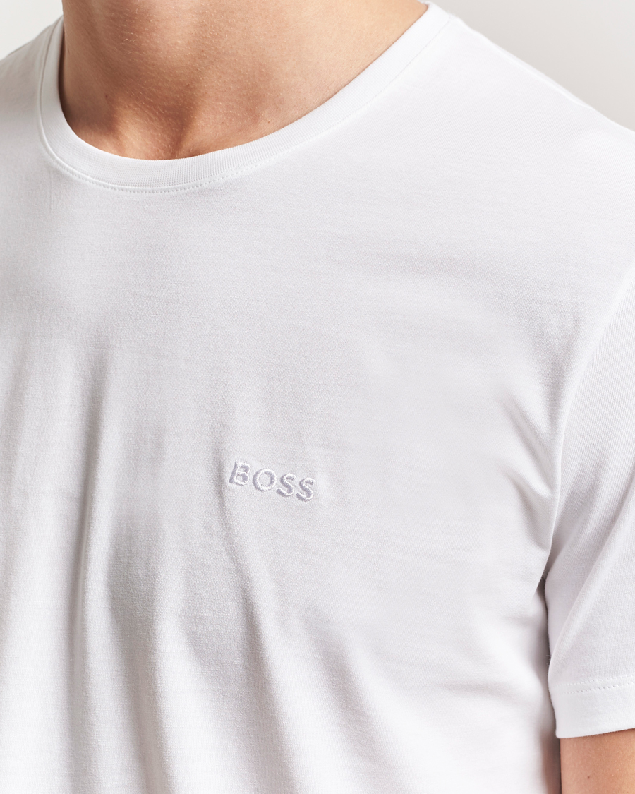 Uomini | T-shirt | BOSS BLACK | 2-Pack Relaxed Fit Crew Neck T-Shirt White