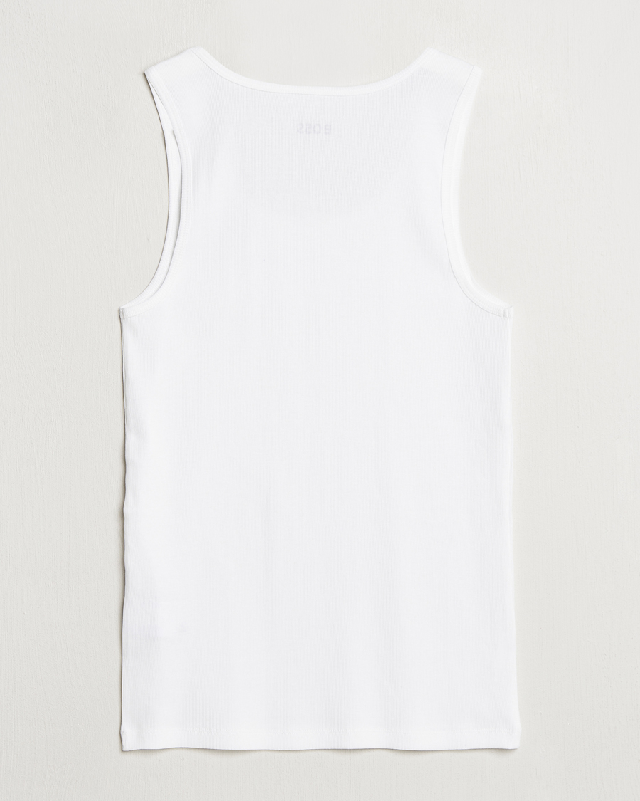 Uomini | T-shirt | BOSS BLACK | 3-Pack Ribbed Tank Top White