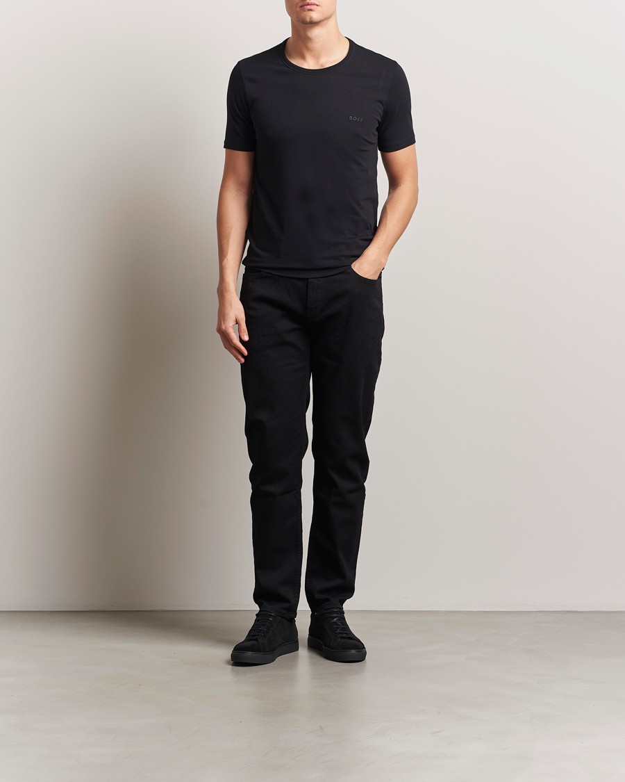 Uomini | T-shirt | BOSS BLACK | 3-Pack Crew Neck T-Shirt Black