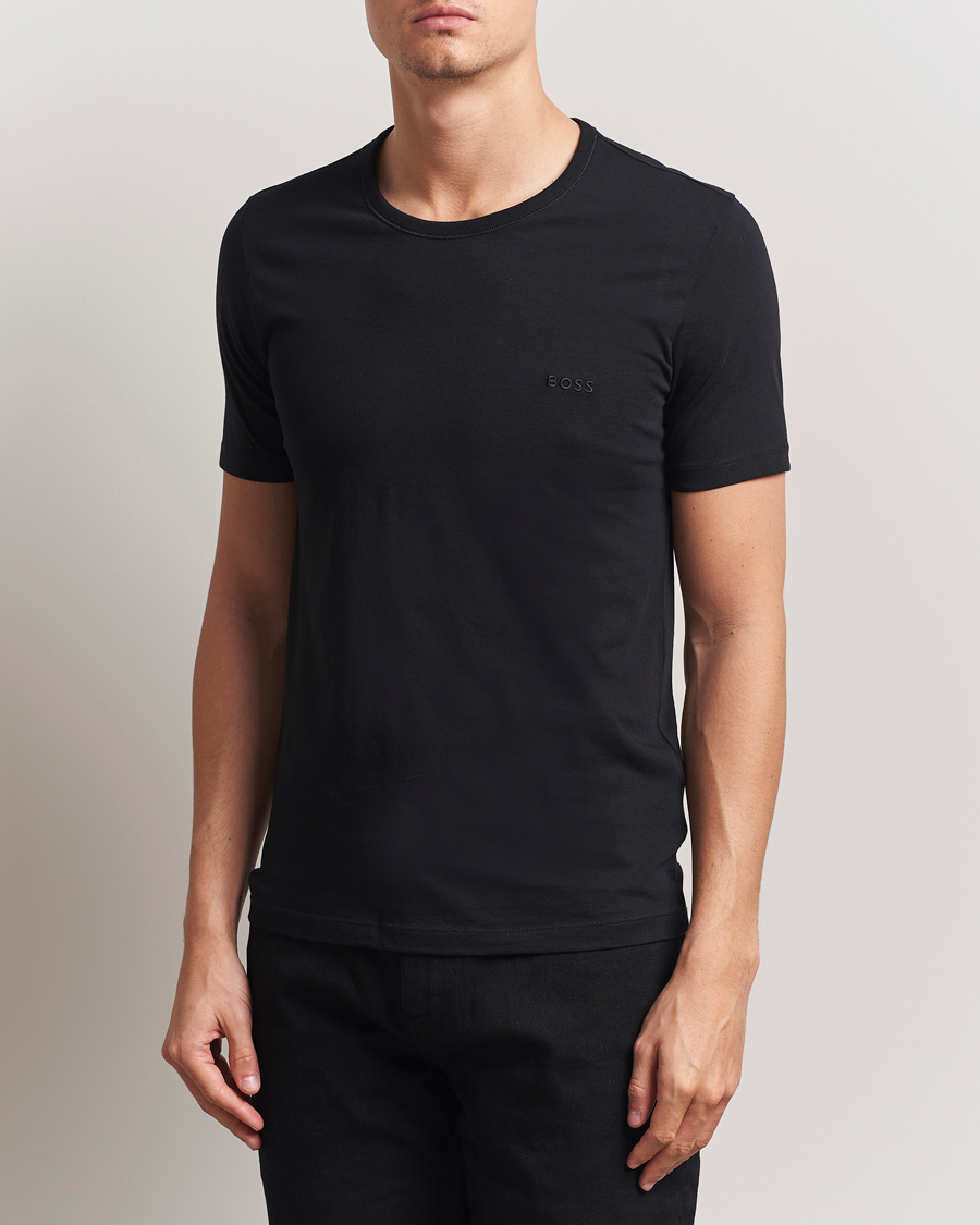 Uomini | T-shirt | BOSS BLACK | 3-Pack Crew Neck T-Shirt Black
