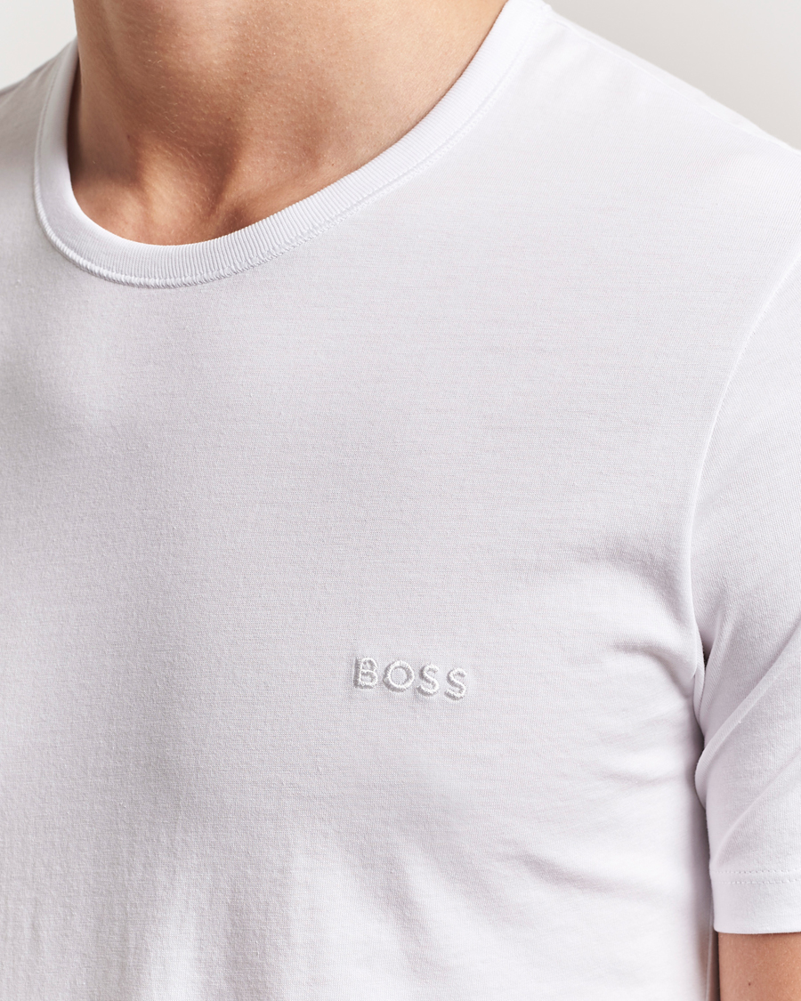 Uomini | T-shirt | BOSS BLACK | 3-Pack Crew Neck T-Shirt White