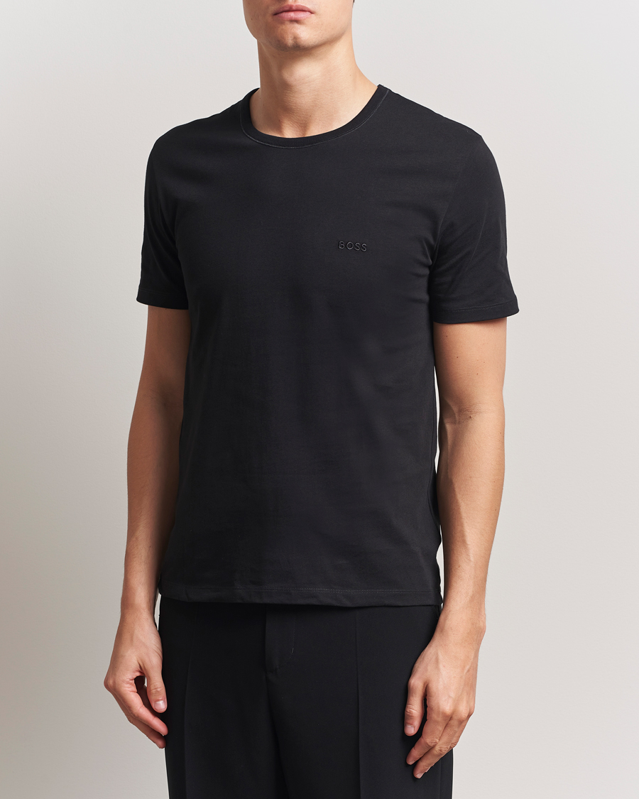 Uomini | T-shirt | BOSS BLACK | 3-Pack Crew Neck T-Shirt Black/Blue/Grey