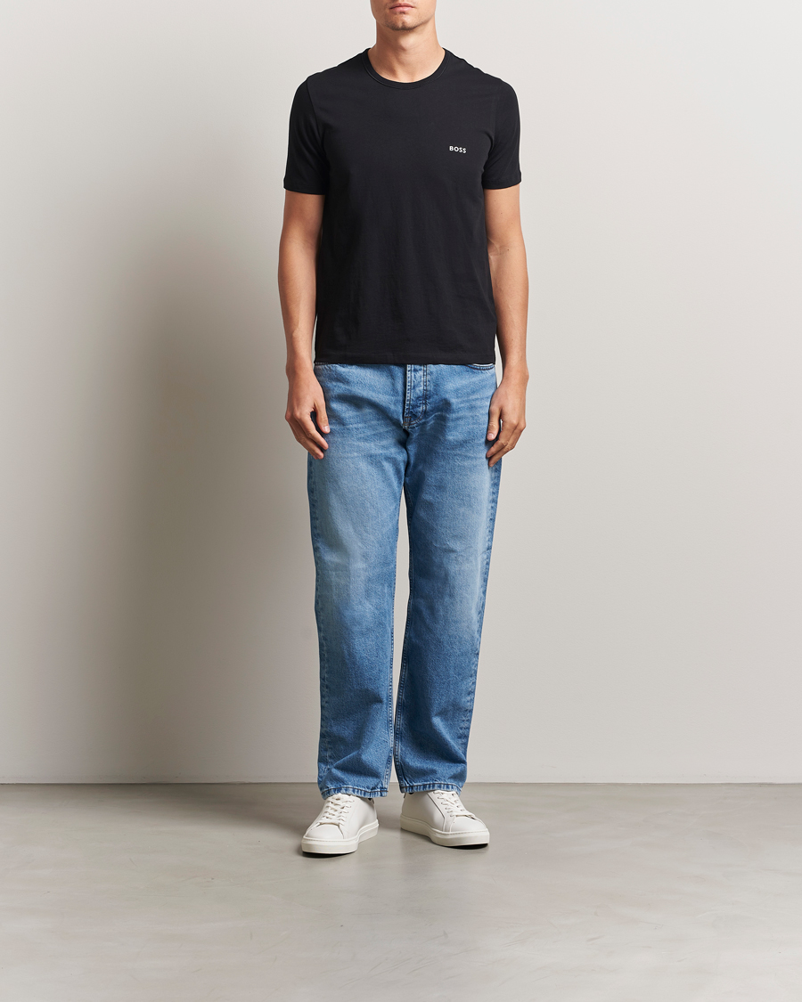 Uomini | T-shirt | BOSS BLACK | 3-Pack Crew Neck T-Shirt White/Navy/Black
