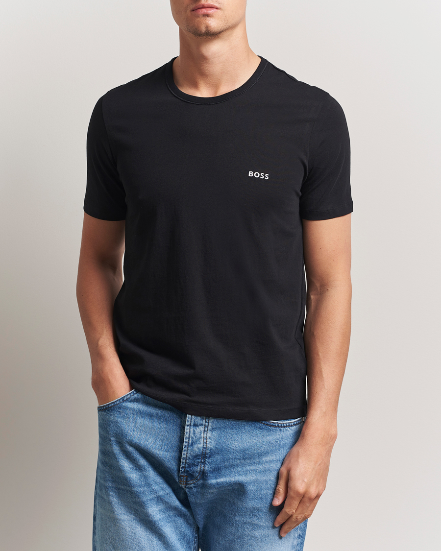 Uomini | T-shirt | BOSS BLACK | 3-Pack Crew Neck T-Shirt White/Navy/Black
