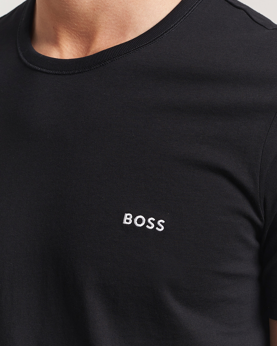 Uomini | T-shirt | BOSS BLACK | 3-Pack Crew Neck T-Shirt White/Navy/Black