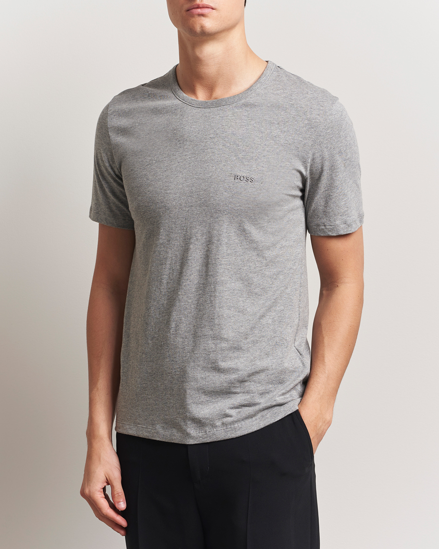 Uomini | T-shirt | BOSS BLACK | 3-Pack Crew Neck T-Shirt White/Grey/Black
