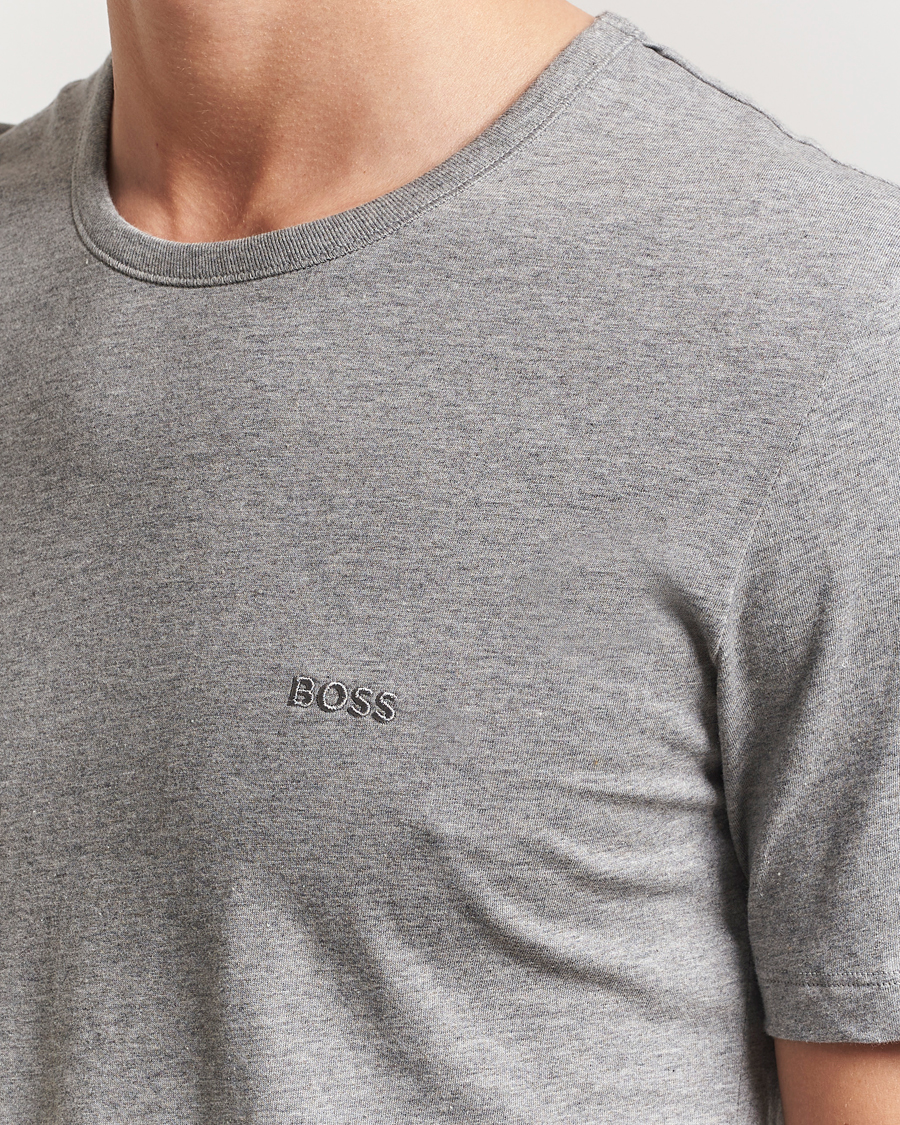 Uomini | T-shirt | BOSS BLACK | 3-Pack Crew Neck T-Shirt White/Grey/Black