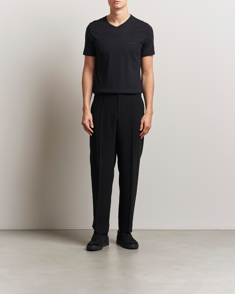 Uomini | T-shirt | BOSS BLACK | 3-Pack V-Neck T-Shirt Black