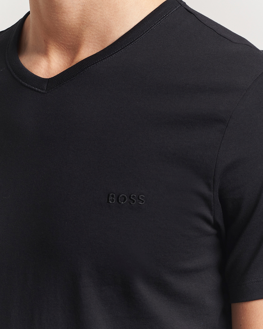 Uomini | T-shirt | BOSS BLACK | 3-Pack V-Neck T-Shirt Black
