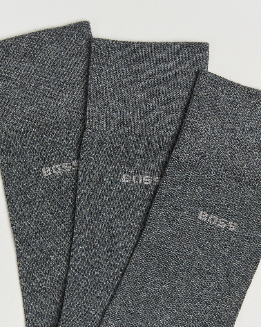 Uomini | Biancheria intima | BOSS BLACK | 3-Pack RS Uni Socks Medium Grey