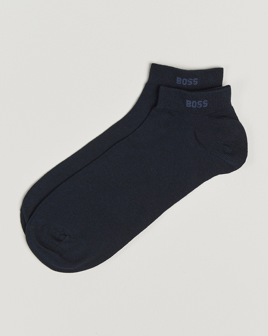 Uomini | Biancheria intima | BOSS BLACK | 2-Pack Sneaker Socks Dark Blue