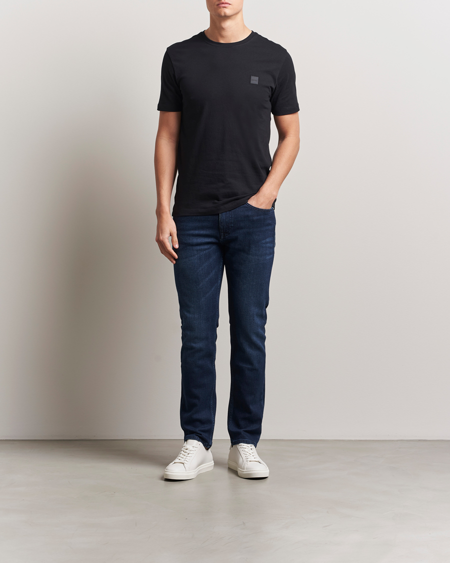 Uomini | T-shirt | BOSS ORANGE | Tales Logo Crew Neck T-Shirt Black
