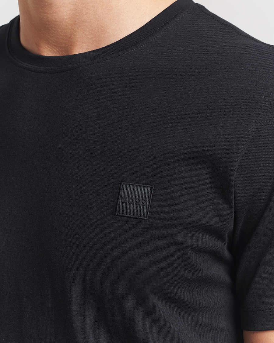 Uomini | T-shirt | BOSS ORANGE | Tales Logo Crew Neck T-Shirt Black
