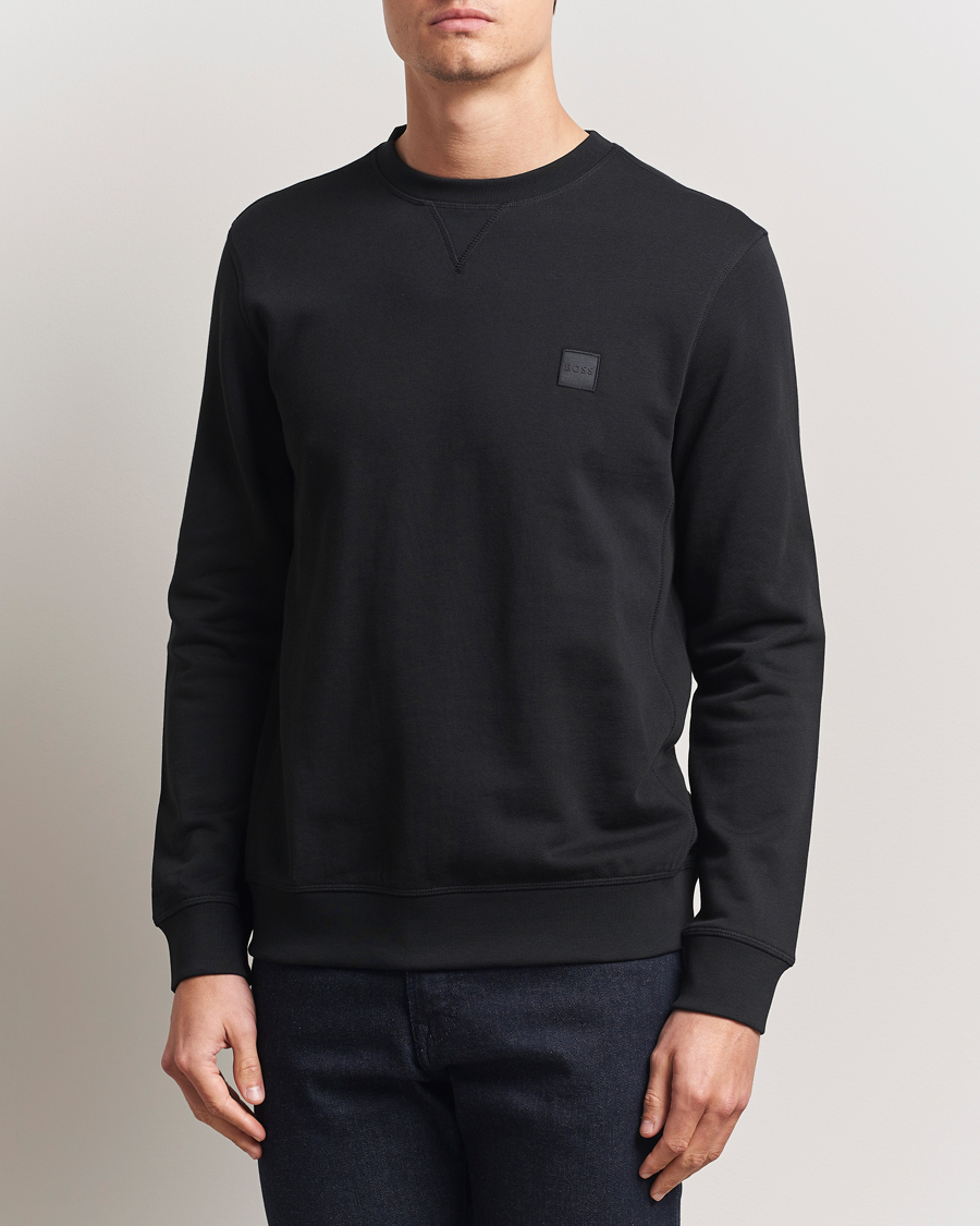 Uomini | Maglieria | BOSS ORANGE | Westart Logo Sweatshirt Black