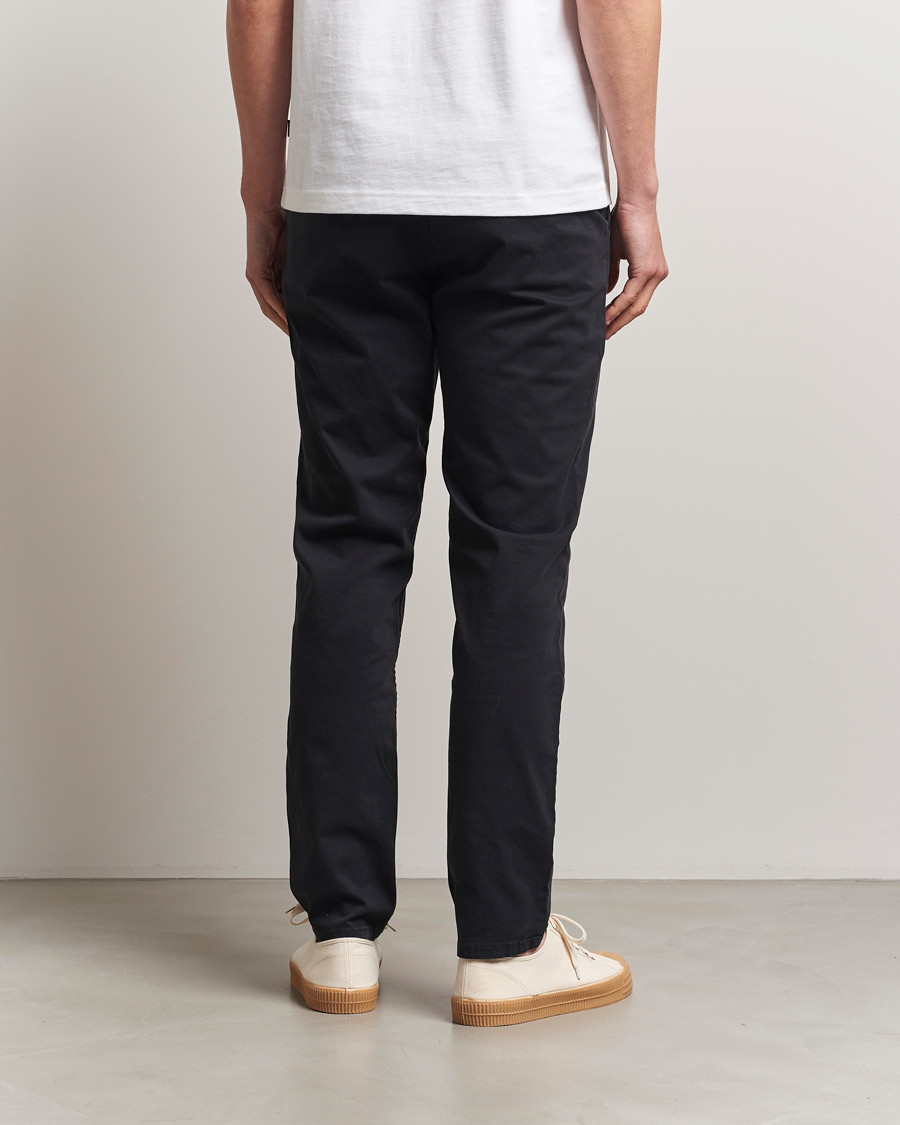 Uomini | Pantaloni | BOSS ORANGE | Tapered Fit Cotton Chinos Black