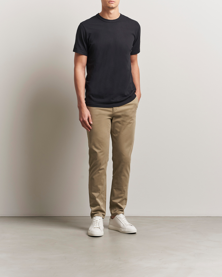 Uomini | Pantaloni | BOSS ORANGE | Tapered Fit Cotton Chinos Beige