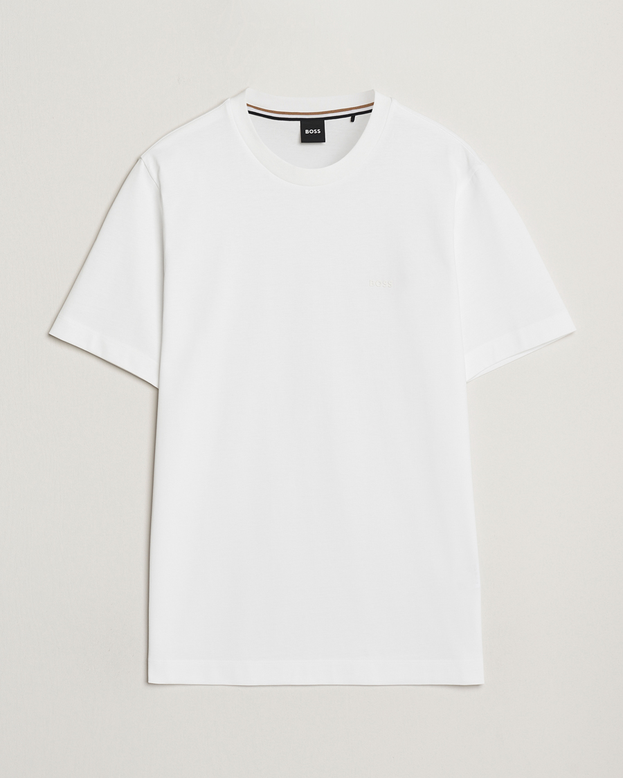 Uomini | T-shirt | BOSS BLACK | Thompson Crew Neck T-Shirt White