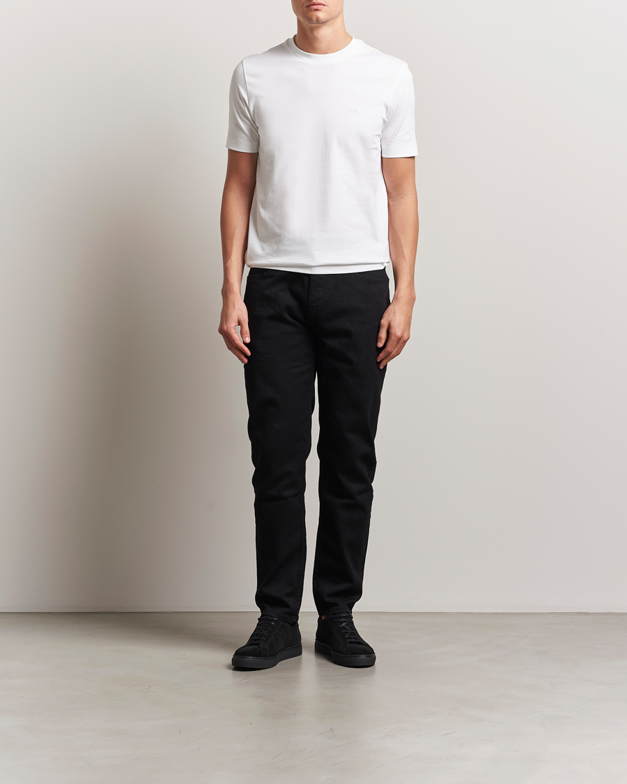 Uomini | T-shirt | BOSS BLACK | Thompson Crew Neck T-Shirt White