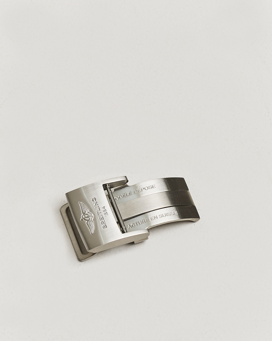 Uomini | Pre-owned Accessori | Breitling Pre-Owned | Breitling Deployment Clasp - 2 Leather 22mm