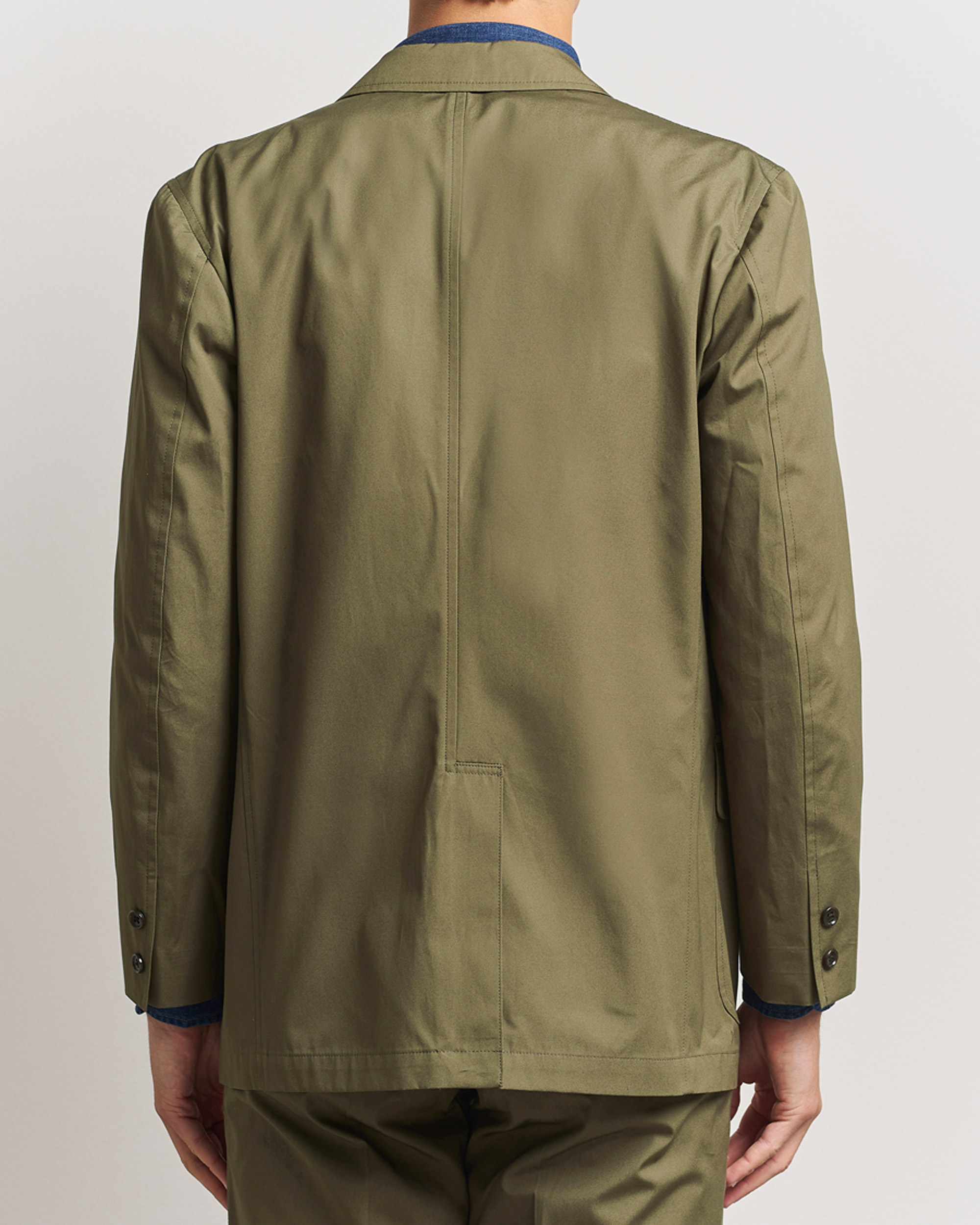Uomini | Blazers | Kamakura Shirts | Cotton Ivy Jacket Olive