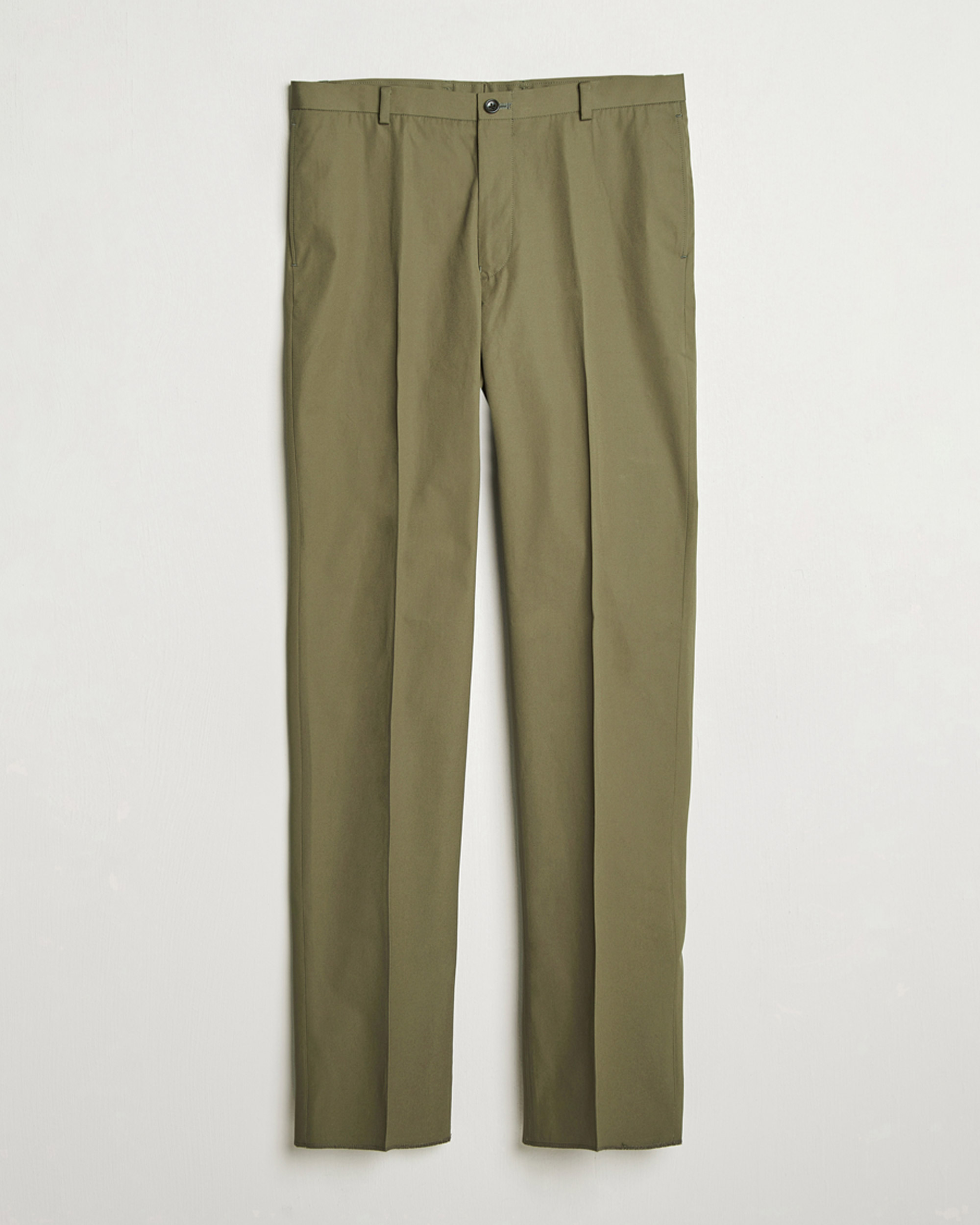 Uomini | Pantaloni | Kamakura Shirts | Cotton Ivy Trousers Olive