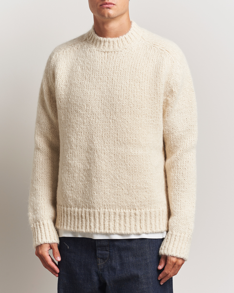 Uomini | Maglieria | Jil Sander | Mohair Sweater Chalk