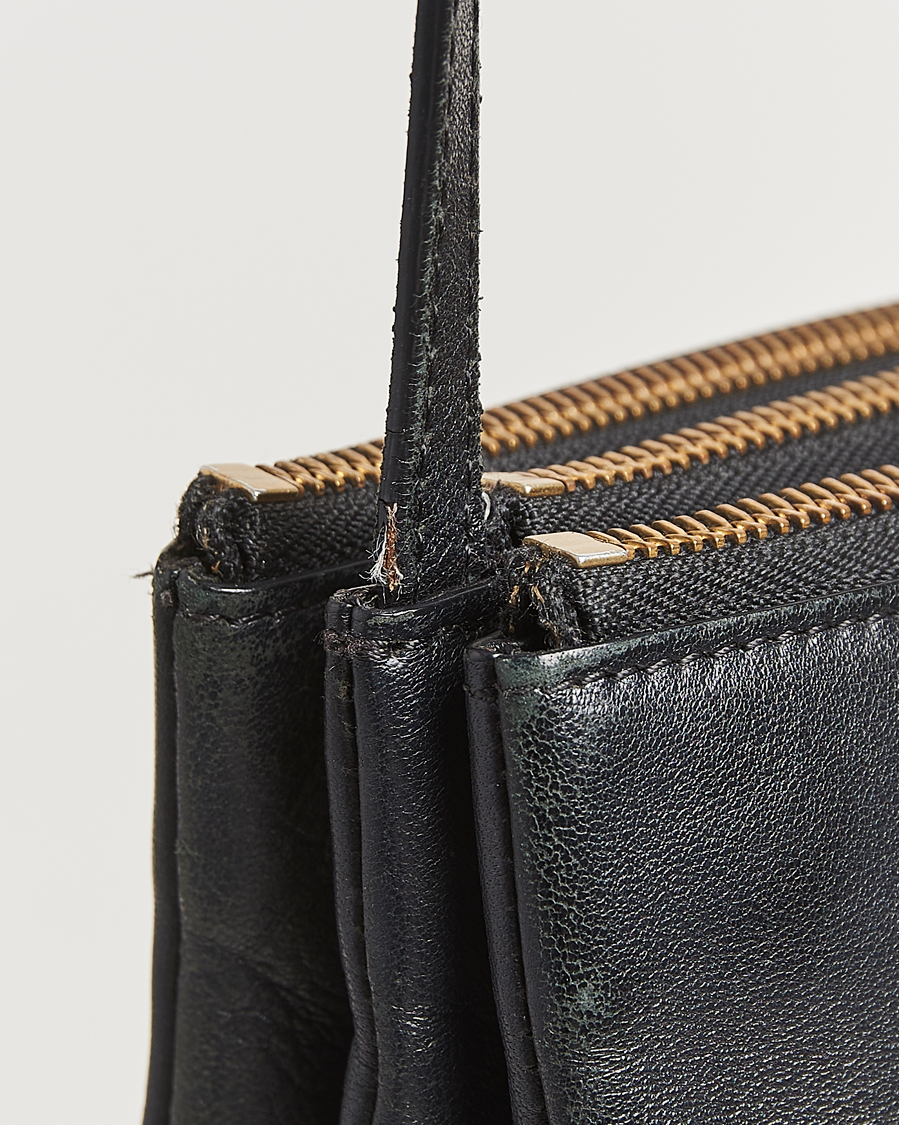 Uomini | Celine Pre-Owned Trio Bag Small Leather Black | Celine Pre-Owned | Trio Bag Small Leather Black