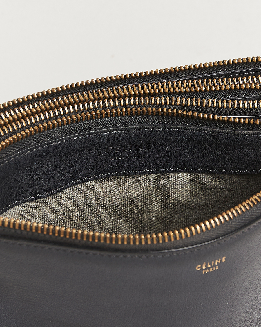 Uomini | Celine Pre-Owned Trio Bag Small Leather Black | Celine Pre-Owned | Trio Bag Small Leather Black