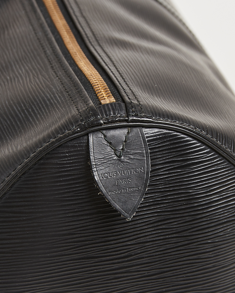 Uomini | Louis Vuitton Pre-Owned Keepall 60 Epi Leather Black | Louis Vuitton Pre-Owned | Keepall 60 Epi Leather Black