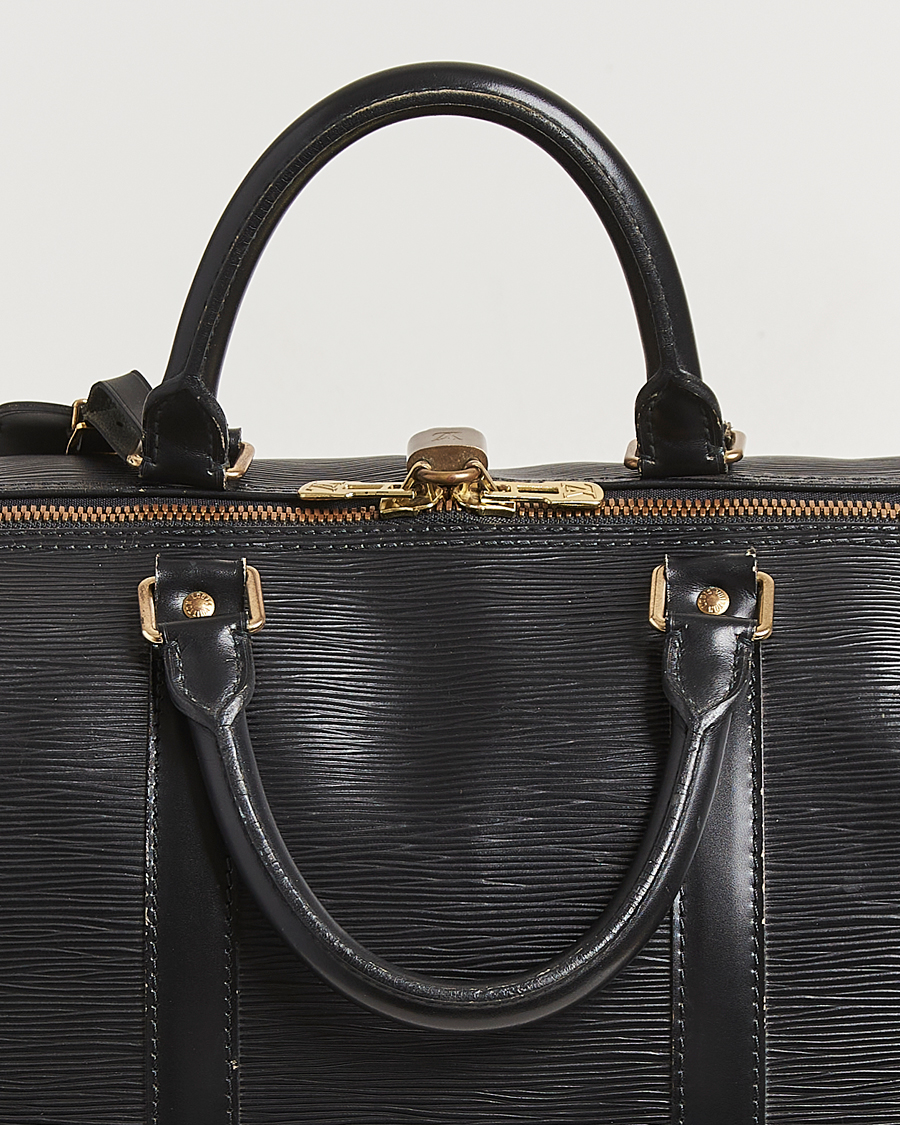 Uomini | Louis Vuitton Pre-Owned Keepall 55 Epi Leather Black | Louis Vuitton Pre-Owned | Keepall 55 Epi Leather Black