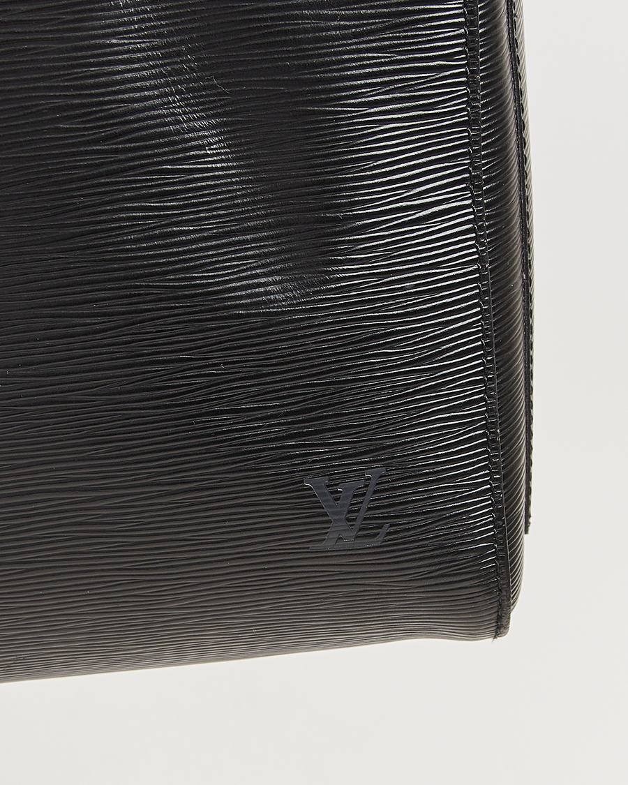 Uomini | Louis Vuitton Pre-Owned Keepall 55 Epi Leather Black | Louis Vuitton Pre-Owned | Keepall 55 Epi Leather Black