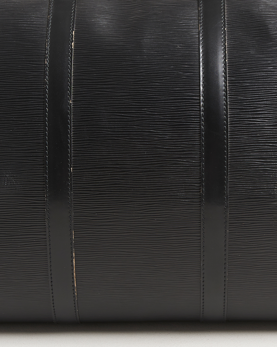 Uomini | Louis Vuitton Pre-Owned Keepall 55 Epi Leather Black | Louis Vuitton Pre-Owned | Keepall 55 Epi Leather Black