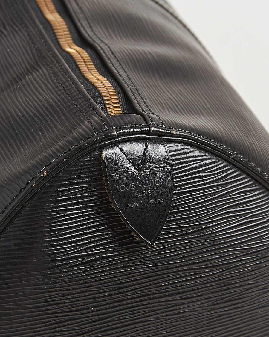 Uomini | Louis Vuitton Pre-Owned Keepall 55 Epi Leather Black | Louis Vuitton Pre-Owned | Keepall 55 Epi Leather Black