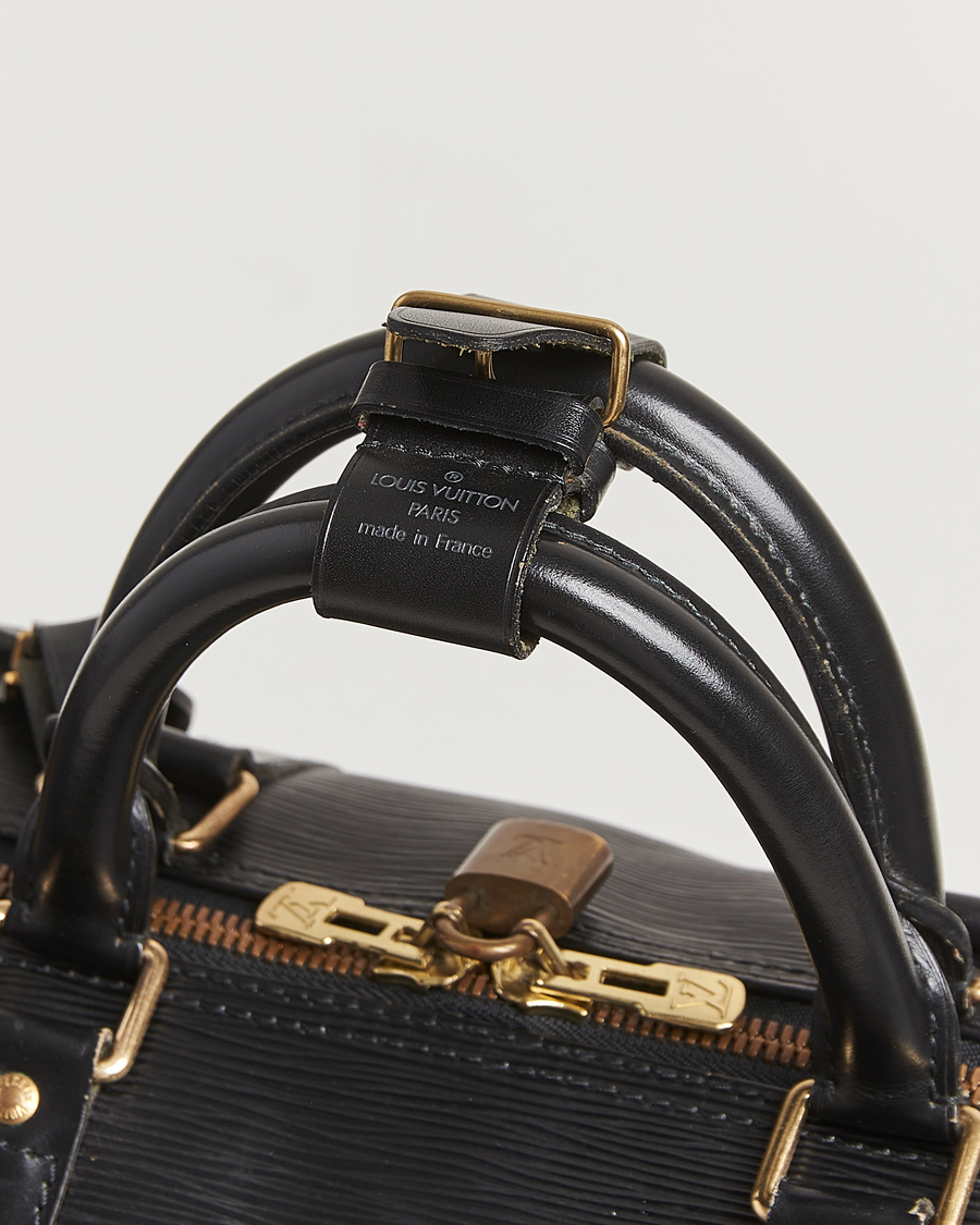 Uomini | Louis Vuitton Pre-Owned Keepall 55 Epi Leather Black | Louis Vuitton Pre-Owned | Keepall 55 Epi Leather Black