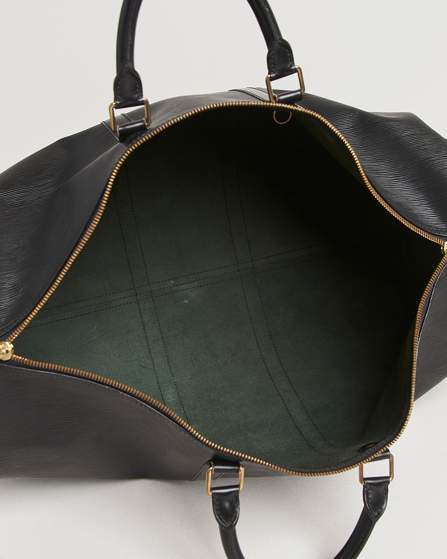 Uomini | Louis Vuitton Pre-Owned Keepall 55 Epi Leather Black | Louis Vuitton Pre-Owned | Keepall 55 Epi Leather Black