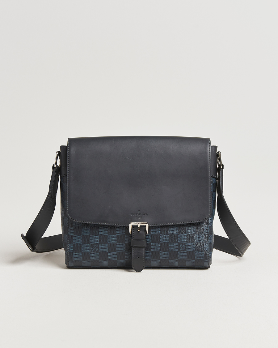 Uomini | Pre-Owned & Vintage Bags | Louis Vuitton Pre-Owned | Newport Messenger PM Damier Cobalt