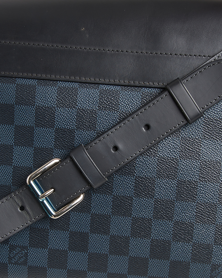 Uomini | Pre-Owned & Vintage Bags | Louis Vuitton Pre-Owned | Newport Messenger PM Damier Cobalt