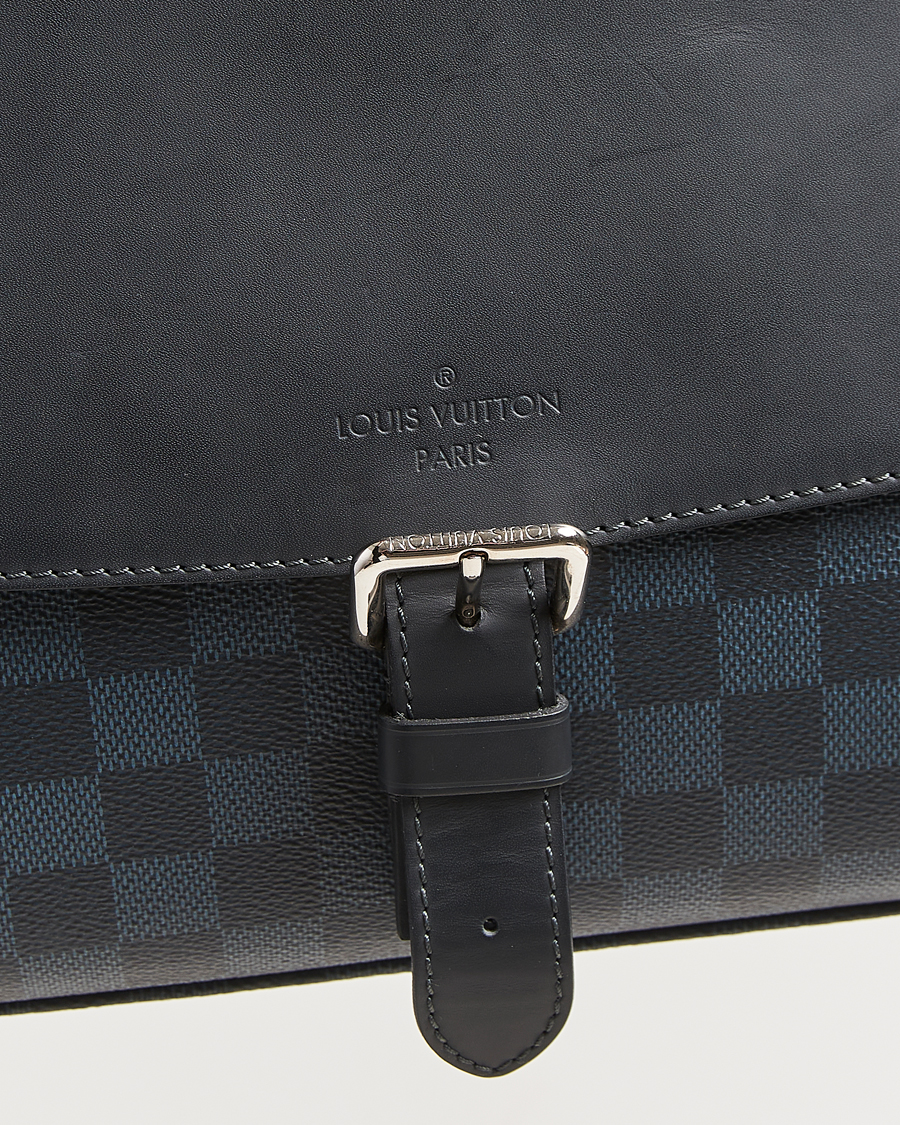 Uomini | Pre-Owned & Vintage Bags | Louis Vuitton Pre-Owned | Newport Messenger PM Damier Cobalt