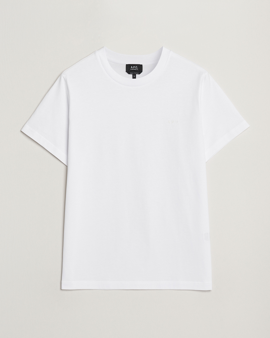 Uomini | T-shirt | A.P.C. | Embroidered APC T-Shirt White