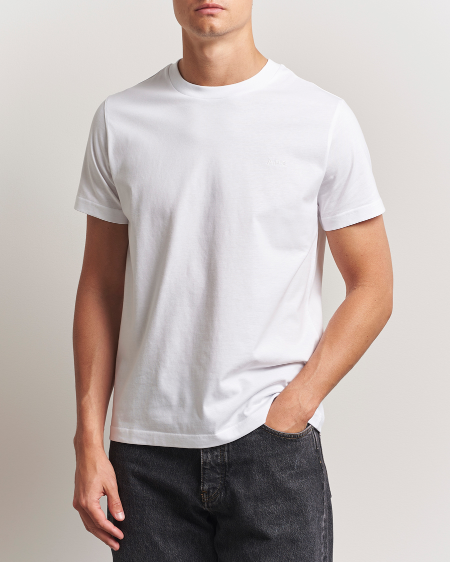 Uomini | T-shirt | A.P.C. | Embroidered APC T-Shirt White