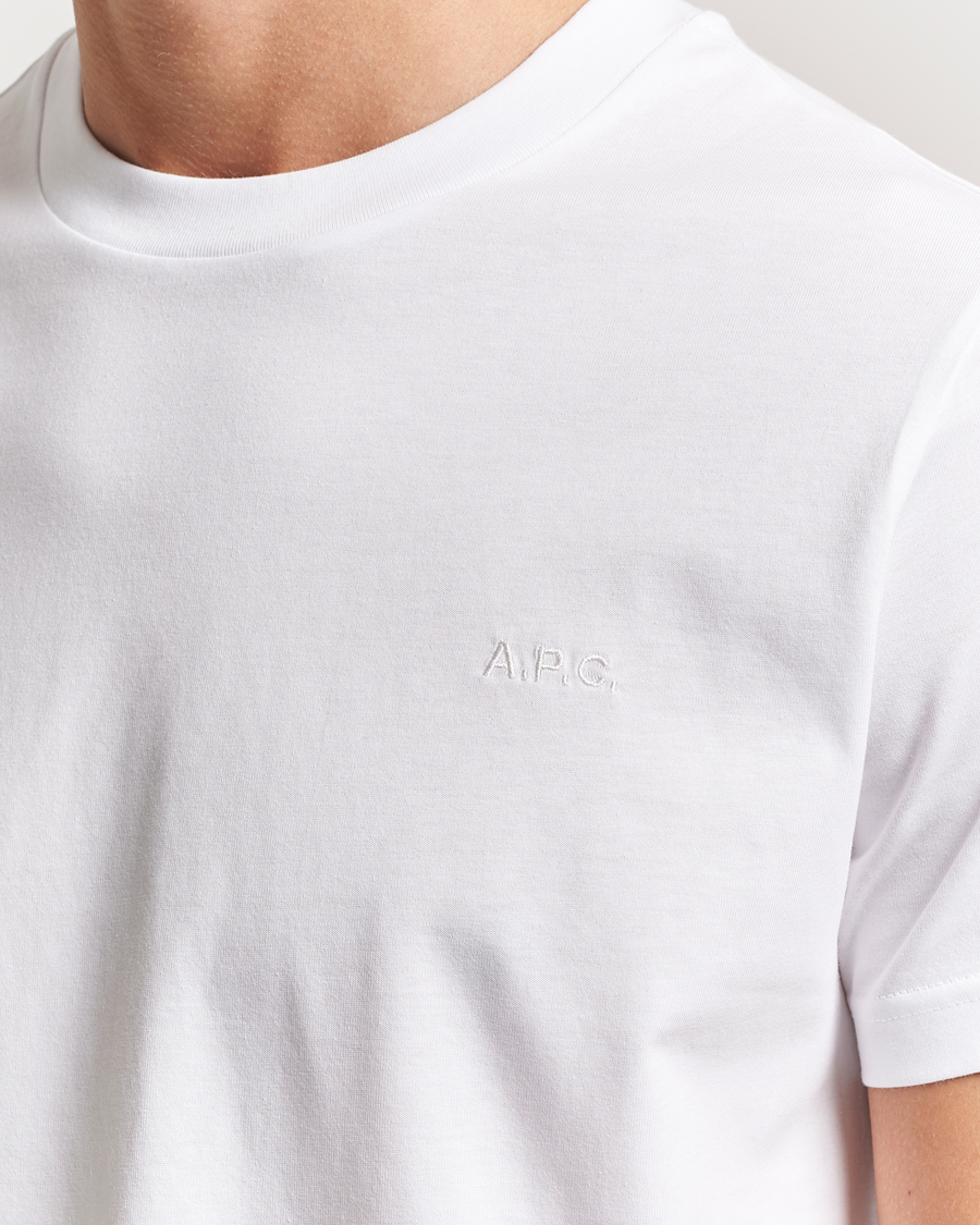 Uomini | T-shirt | A.P.C. | Embroidered APC T-Shirt White
