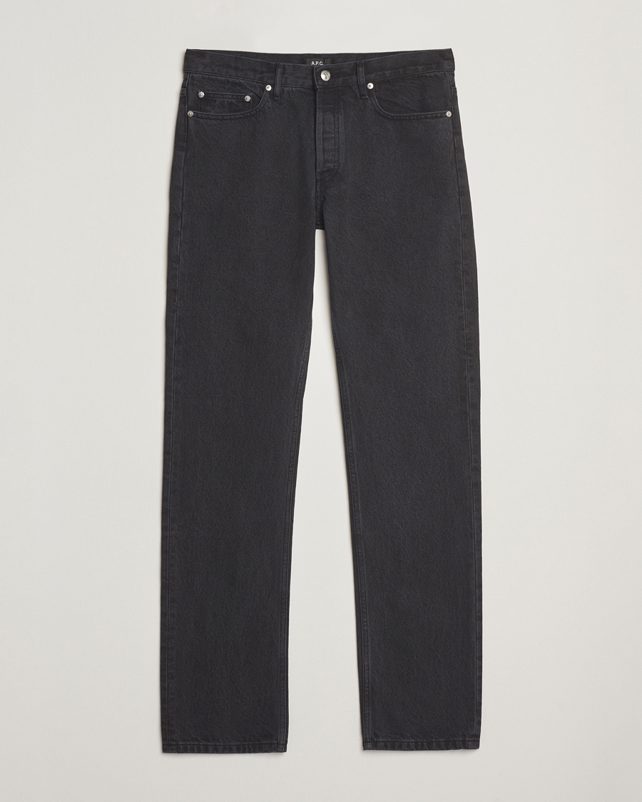 Uomini | Pantaloni | A.P.C. | New Standard Jeans Washed Black