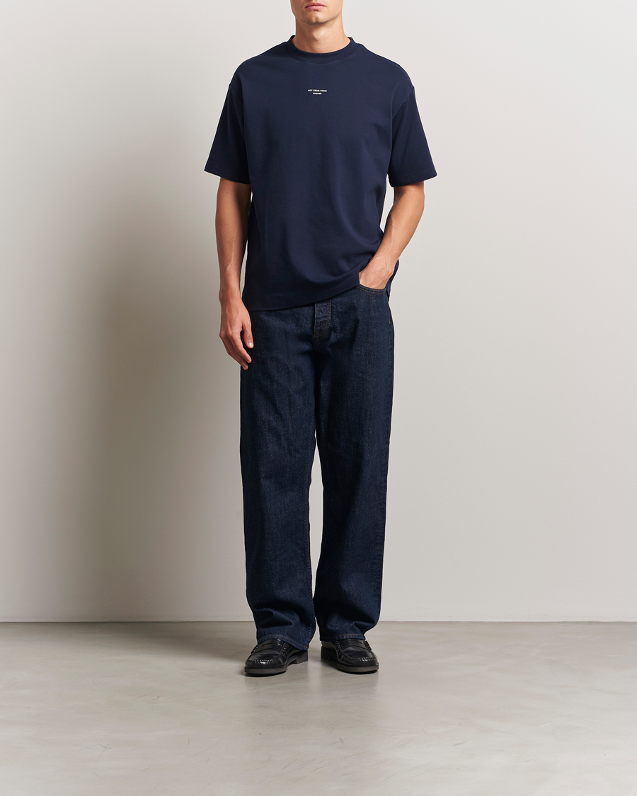 Uomini | T-shirt | Drôle de Monsieur | Classic Slogan T-Shirt Navy
