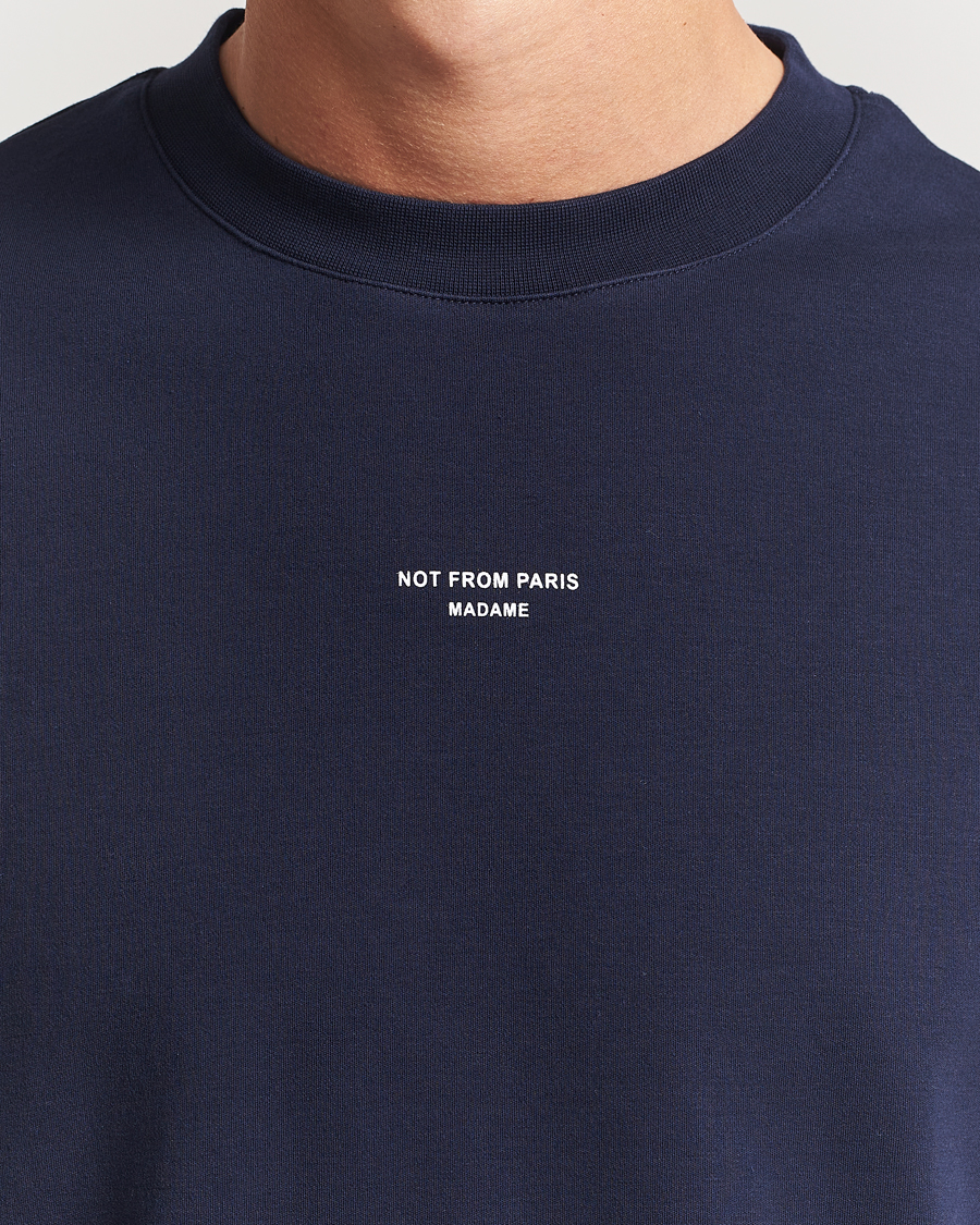 Uomini | T-shirt | Drôle de Monsieur | Classic Slogan T-Shirt Navy