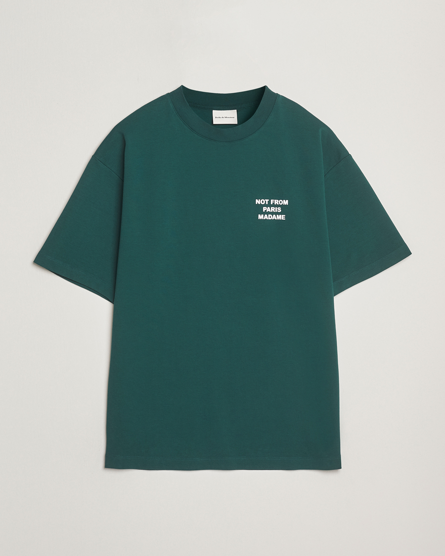 Uomini | T-shirt | Drôle de Monsieur | Slogan T-Shirt Dark Green