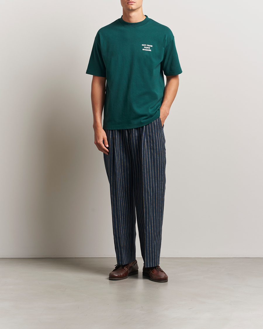 Uomini | T-shirt | Drôle de Monsieur | Slogan T-Shirt Dark Green